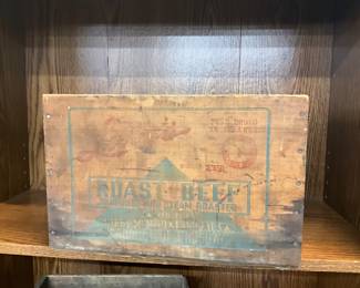 Libby's Roast Beef Wooden Crate