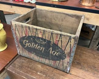 Golden Age Beverages Wood Crate