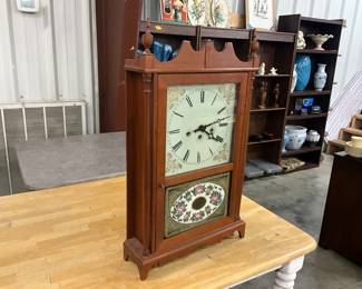 Pillar & Scroll Mantle Clock