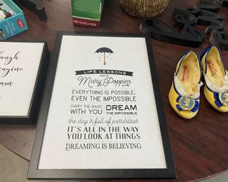 Disney Mary Poppins Plaque "Life Lessons"