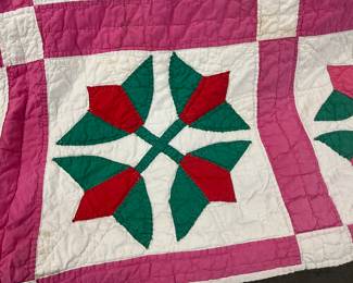 "Christmas Cactus" Pattern Quilt
