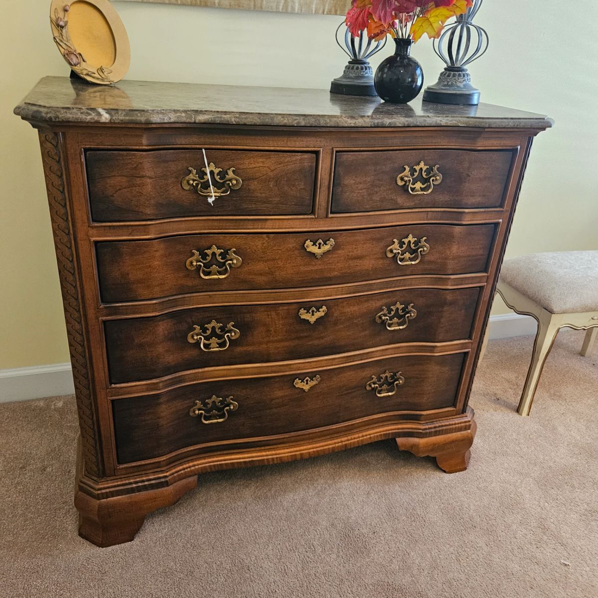 Granite top dresser