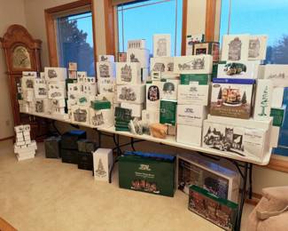 I have 280 new-from-factory, in packaging, never displayed Department 56 pieces from the Dickens Village collection.

These sell used on eBay and Replacements.com for $40-$60, and I'm going to move them out for half of that. Way less if you are buying larger quantities. If you are interested in these as a collector or just want to get an early jump on Christmas presents, PLEASE come see me this weekend! Look for the signs!

The more you buy, the lower the price! 