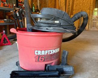 The Big Red Shop Vac, which has done plenty of duty getting the shop cleaned up for this sale (but don't worry, it's all cleaned out and ready for you to take home).