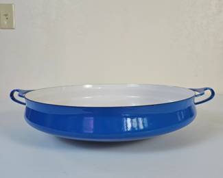 Lot #23 - Vintage Dansk Kobenstyle Paella Pan, Blue & White