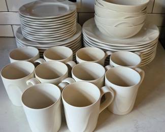 Lot #75 - Dansk Origami Talc - White - Dinner Set
