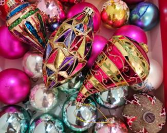 Lot #231 - Vintage Glass Christmas Ornaments Baubles
