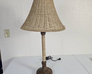Lot #10 - Pacific Coast Lighting Woven Table Lamp