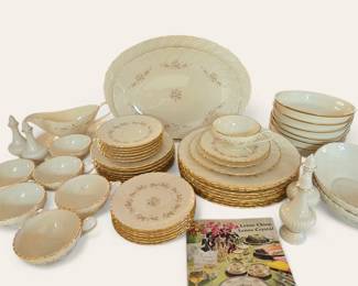 Lot #85 - MINT CONDITION Gaylord by Lenox China Dinnerware Set, Plus Lenox Eternal Bowls
