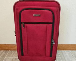 Lot #208 - El Portal Red Suitcase