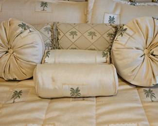 Lot #144 - California King Palm Tree Bedding Set