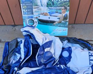 Lot #309 - NEW Intex River Run 1 Inflatable Lounge Tube With One Used Tube