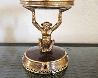Lot #151 - St John Home Safari Ape Candle Holder