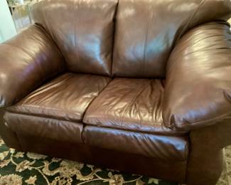 Leather Loveseat