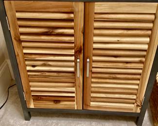 Metal/Wood Storage Cabinet 