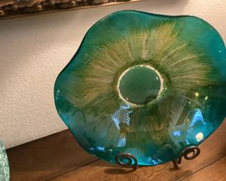 Green & Gold Centerpiece Bowl