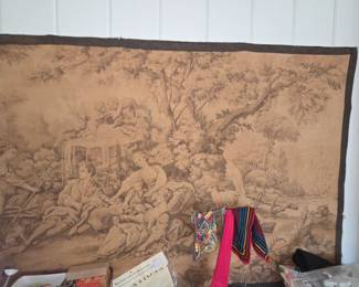 Late 1800's French Tapestry.  $1700.