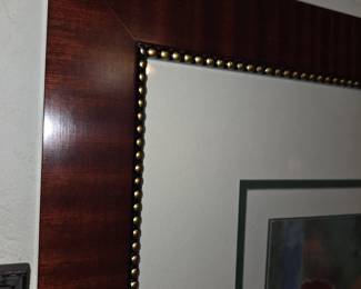 Corner shot of Framed artwork