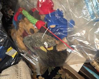 and some vintage kids toys and maybe dog toys!