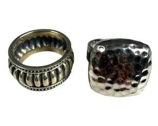 2 Sterling Silver Fashion Rings