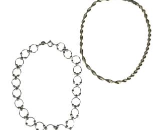 2 Sterling Silver Fashion Anklets
