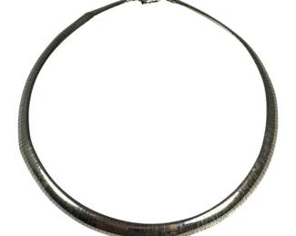 Heavy Sterling Silver Omega Chain