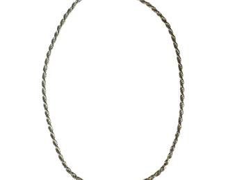 Sterling Silver 18pt5 inches Solid Rope Chain