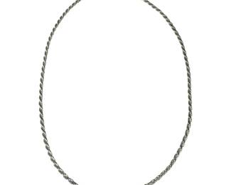 Sterling Silver 24in Solid Rope Chain