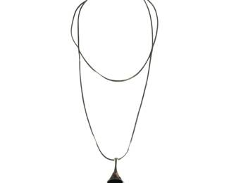 Sterling Silver Onyx Necklace