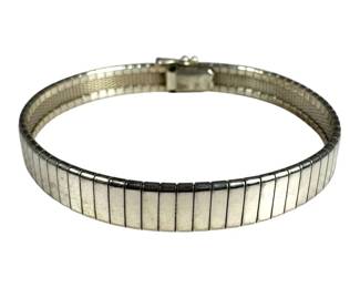 Sterling Silver Omega Bracelet