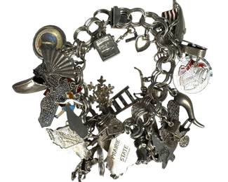 Sterling Silver Charm Bracelet