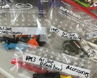 vintage G.I. Joe figurines and accessories