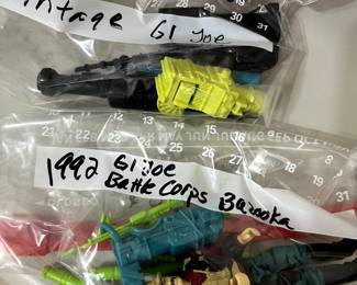 Vintage G.I. Joe action figures and accessories