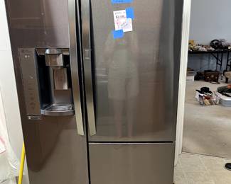 Like new three door refridgerator