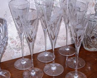 Etched Stemware