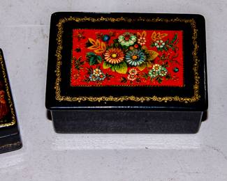 Russian Lacquered Boxes