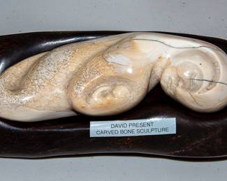 Carved Bone Sculpture by David Present