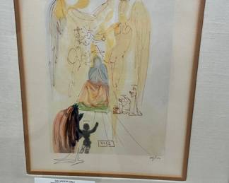 SALVADOR DALI... WOODBLOCK ETCHING