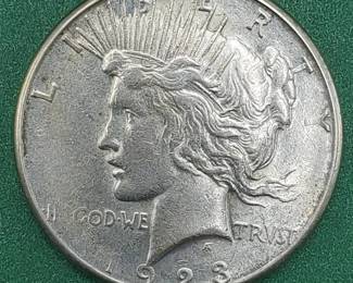 1923-S Peace Silver Dollar - 90% Silver