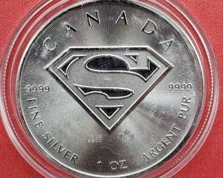2016 Canada SUPERMAN 1 toz .9999 Silver Coin in Airtite