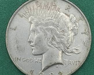 1922 Peace Silver Dollar - 90% Silver