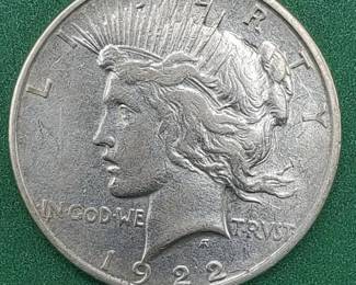 1922-D Peace Silver Dollar - 90% Silver