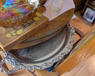 Large silver plated tray