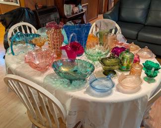 Colorful glassware