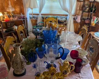 Colorful glassware