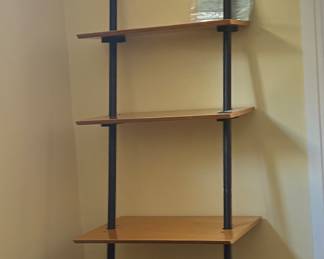 Leaning wall shelf with 3 shelves, $200 79HX 25W