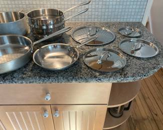 All Clad master chef cookware set $450