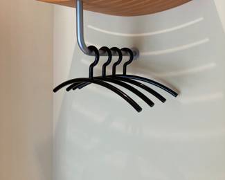 Wall shelf with hanger rack $60