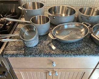 All Clad master chef cookware set $450