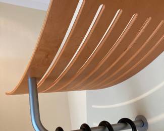 Wall shelf with hanger rack $60